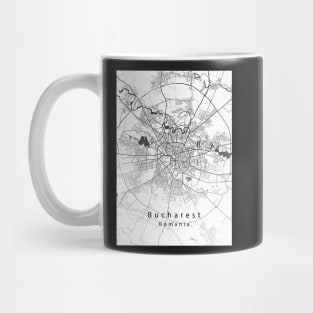 Bucharest Romania City Map Mug